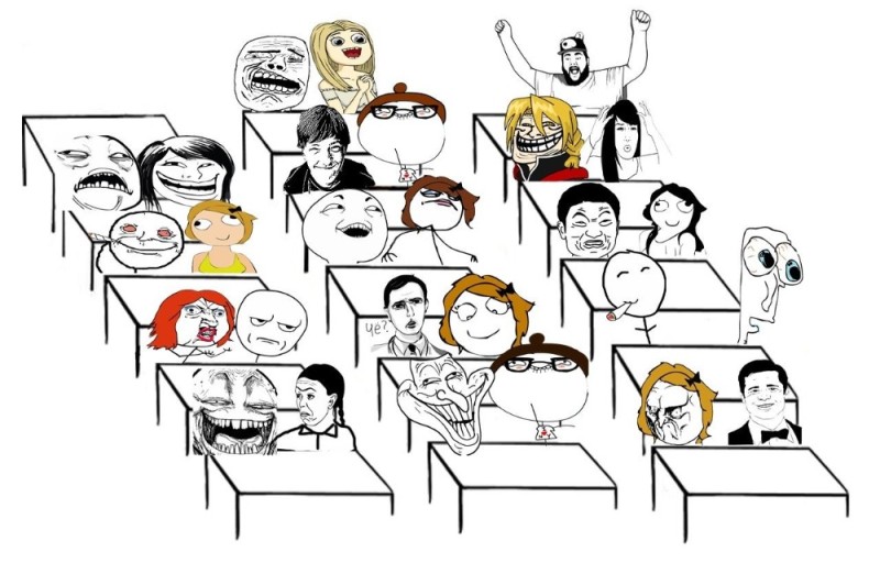 Create meme: memes about the school, memes about the class, My class