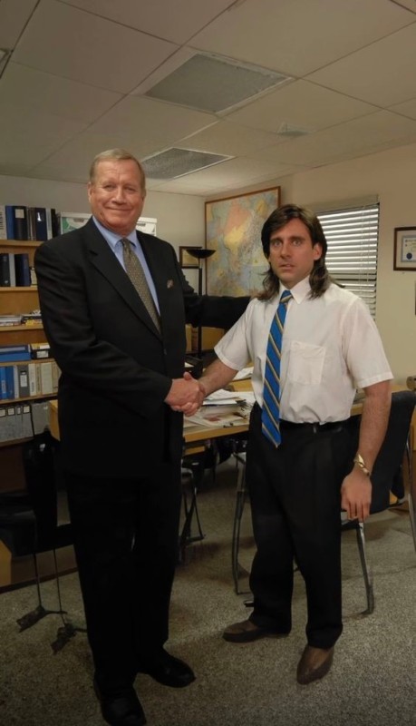 Create meme: TV series office meme handshake, office meme handshake, series office memes