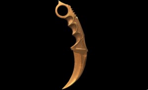 Create meme: karambit, karambit gold