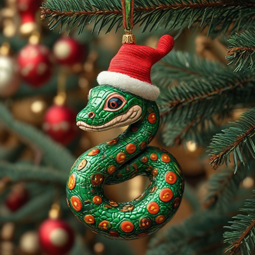 Create meme: New Year's snake, snake Christmas tree toy, New year of the snake