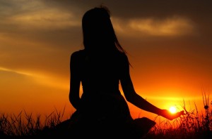 Create meme: meditation beautiful images, dawn, sunset