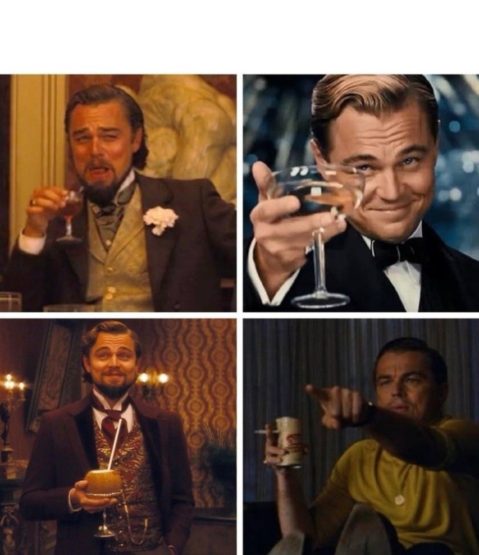 Create meme: dicaprio with a glass of django, DiCaprio Gatsby, the great Gatsby Leonardo DiCaprio