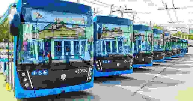 Create meme: the e-bus , mosgortrans, moscow electric bus