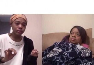 Создать мем: мем я объясняю маме, me explaining to my mom, мем two black woman