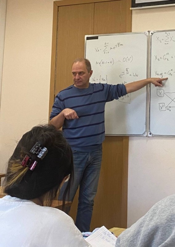 Create meme: lecture , demeshev boris borisovich, teacher 