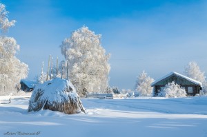 Create meme: a house in the village Yandex, pictures of the winter came the magic, snow