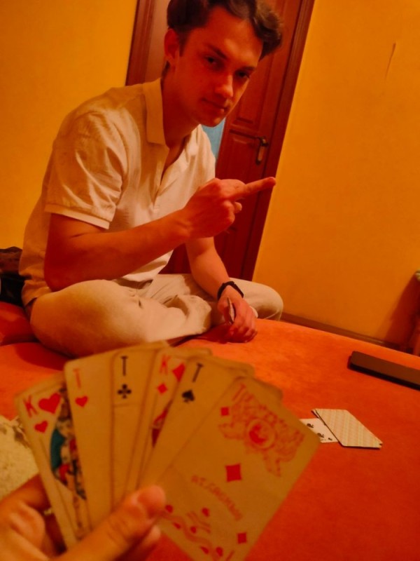 Create meme: people , male , playing cards