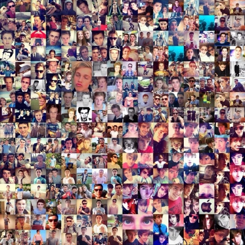 Create meme: lots of people collage, collage of photos, collages