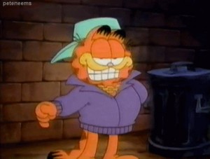 Создать мем: garfield, гарфилд мультик дом, гарфилд сериал мультфильм 1988 хелоуин