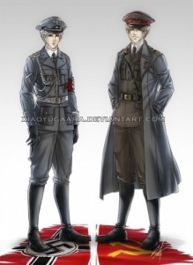 Создать мем: нквд форма, hetalia, axis powers hetalia