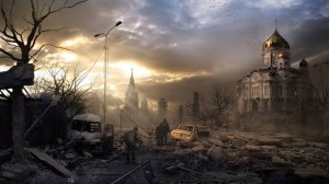 Create meme: Moscow postapokalipsis, Russia Apocalypse art, the post-Apocalypse Russia background