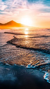 Create meme: sea, Wallpaper for iPhone beach sunset, the ocean