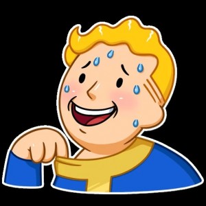 Create meme: vault boy, Walt battle stickers telegrams, stickers in the telegram fallout vault boy