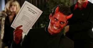 Create meme: the devil, tom cruise, to sell his soul to the devil