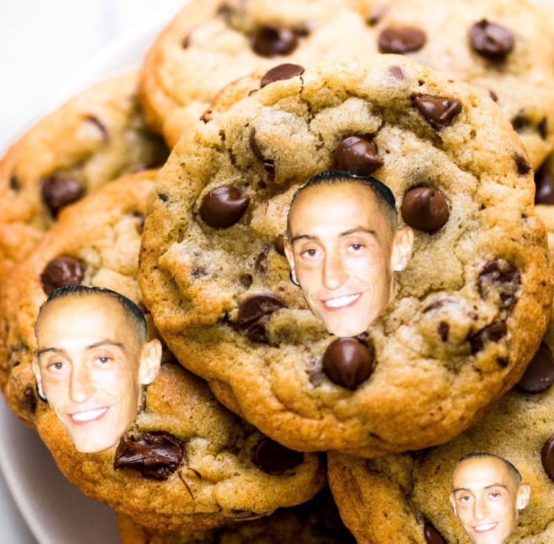 Create meme: chocolate chip cookies, Iris Kyle, americano cookies