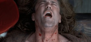 Create meme: Mel Gibson, William Wallace death, Still from the film