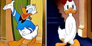 Create meme: the logic of disney cartoons, Donald duck in towel, Donald duck in shock