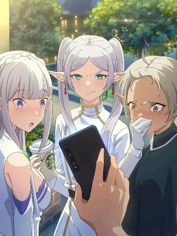 Create meme: emilia re zero, Emilia from the anime, from scratch anime