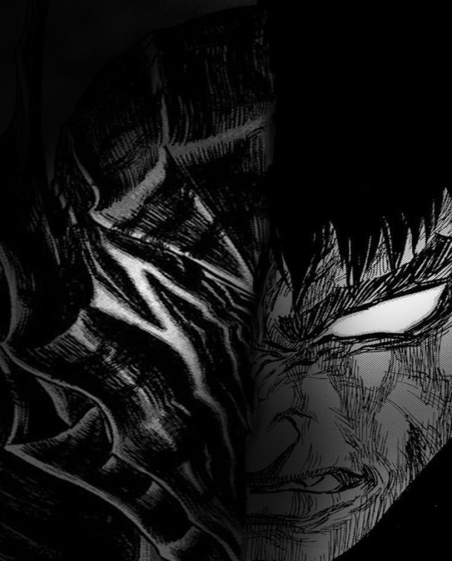 Create meme: berserk gats, manga berserk, berserk sketches