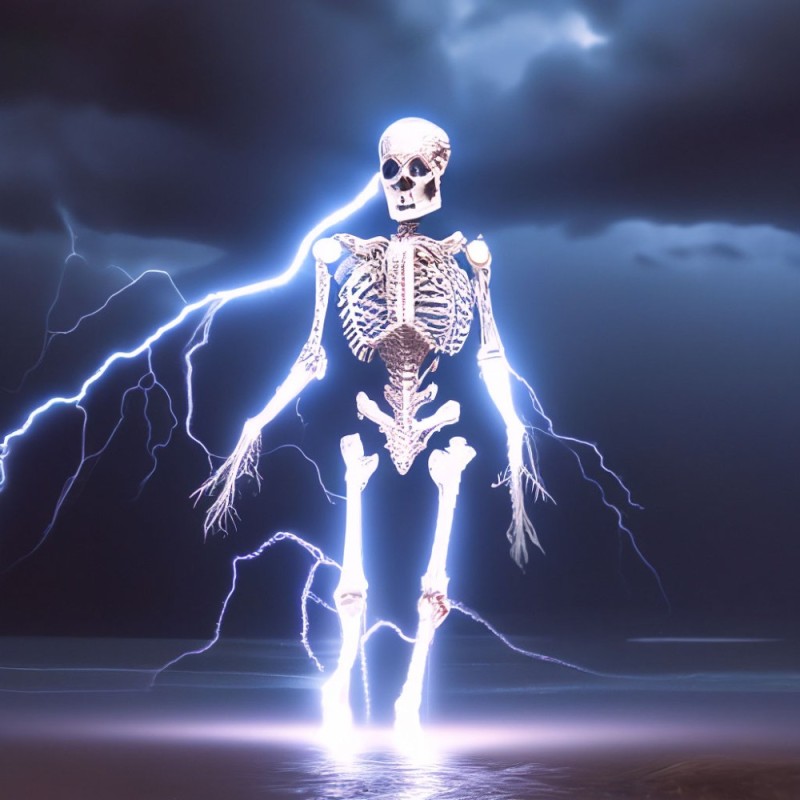 Создать мем: темнота, скелет человека, skeleton
