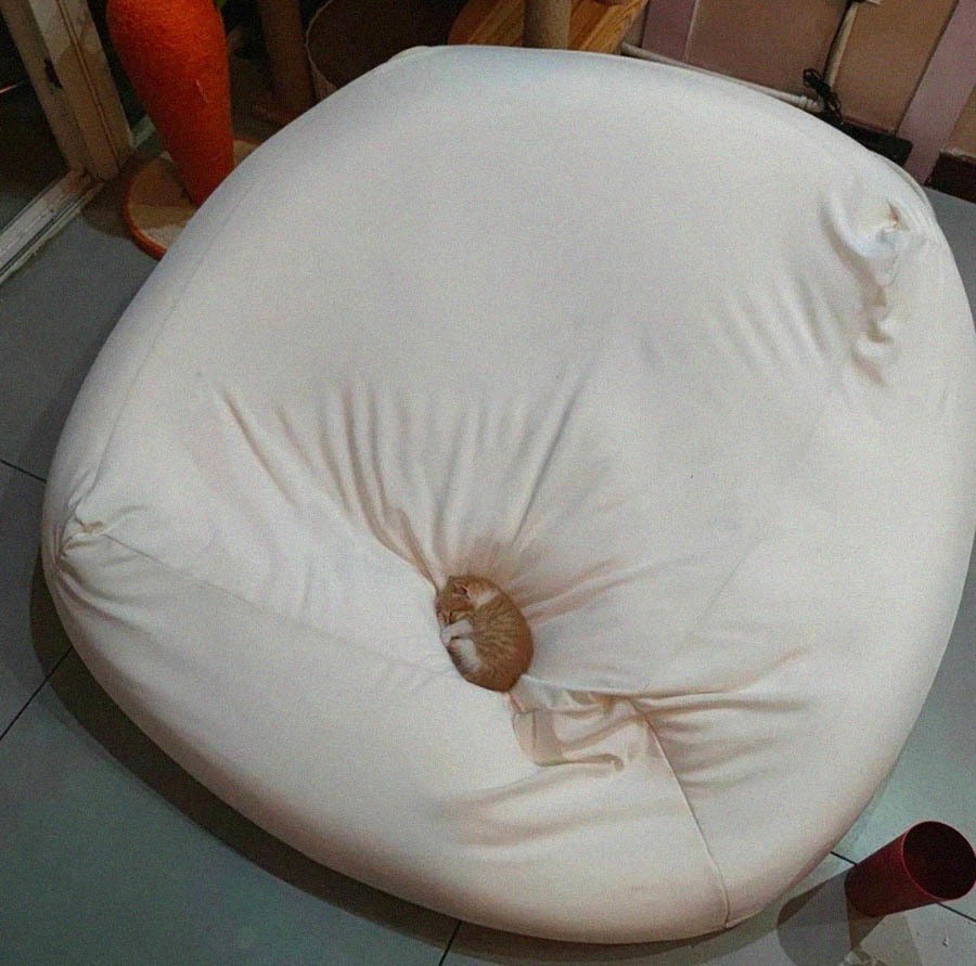 Create meme: bag chair, round pillow, pufoff armchair bag