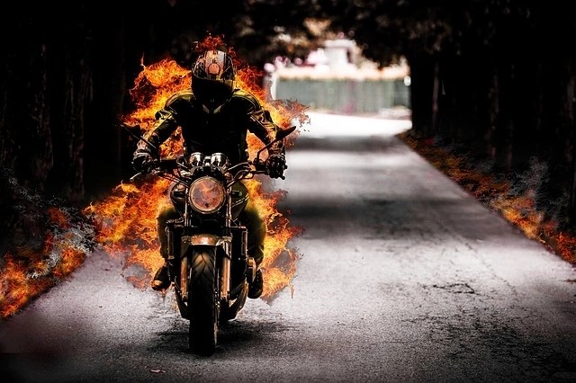 Create meme: Ghost Rider 2 motorcycle, Harley Davidson The Ghost Rider, ghost rider motorcycle