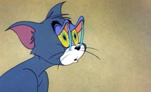 Create meme: Tom and Jerry match in the eyes, Tom and Jerry