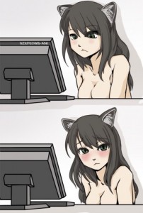 Создать мем: know your meme, cat girl, neko