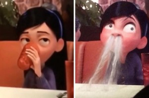 Create meme: the incredibles, the incredibles 2 violet water from the nose
