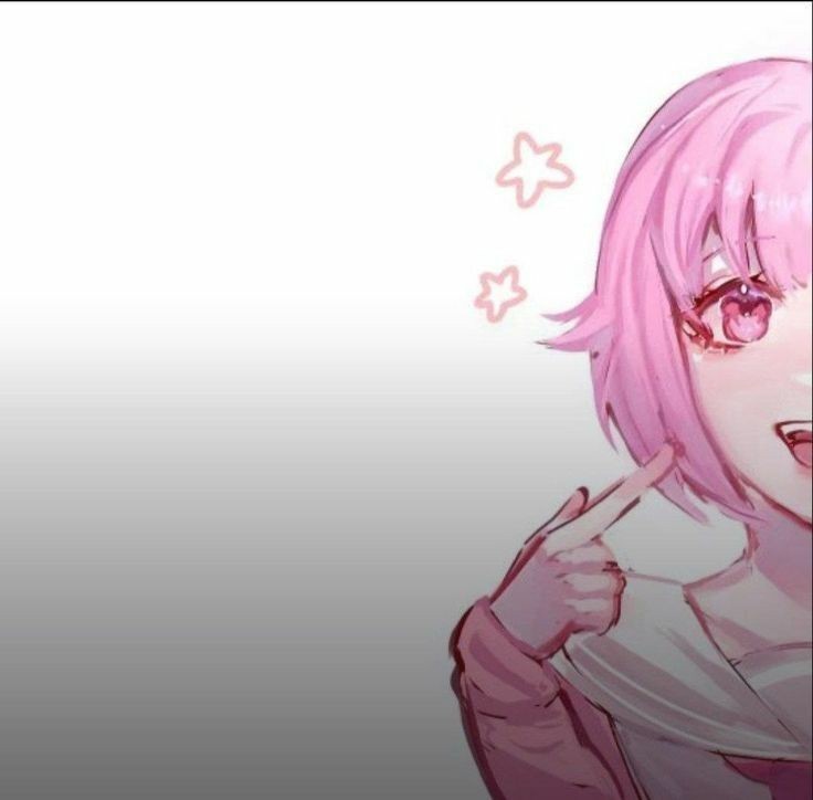 Create meme: anime mila, the girl with pink hair, anime 