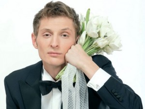 Create meme: Pavel Volya with flowers