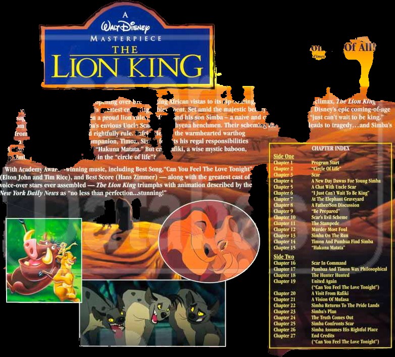 Создать мем: the lion king end credits 1994, lion king 2, король лев игра 1994