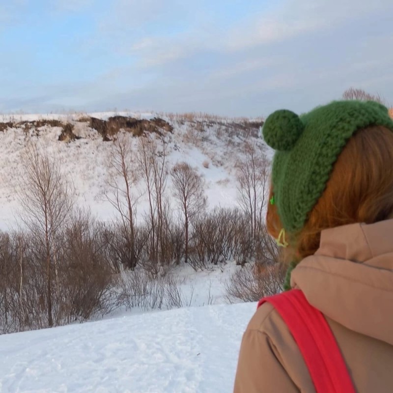 Create meme: girl , Winter road, mountains winter