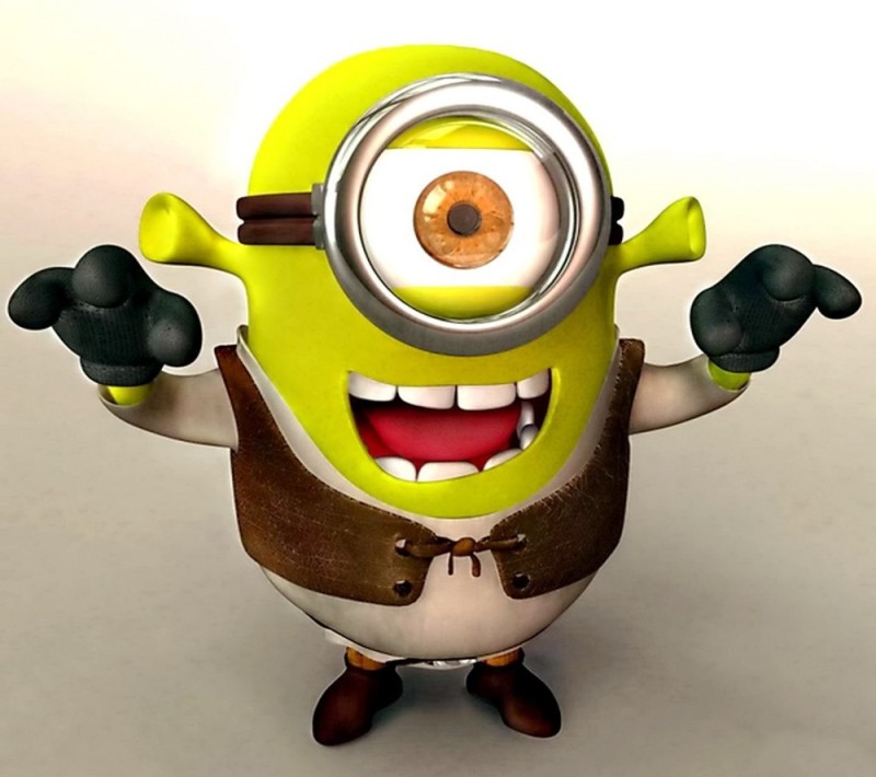 Create meme: minion Bob , Minion Shrek, donny's minion