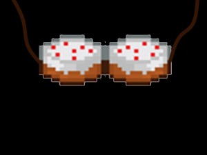 Create meme: scan minecraft food, a pixelated pattern of the minecraft cake, food in minecraft