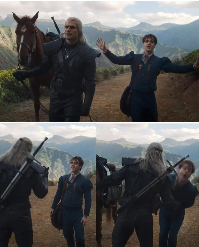 Create meme: The witcher henry Cavill, the witcher geralt series, the witcher from netflix