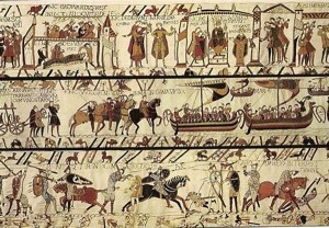 Create meme: tapestry from Bayeux, battle of Hastings tapestry Bayo, tapestry from Bayeux