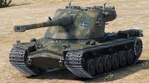 Создать мем: world of tanks blitz, кранваген шведский танк гайд, emil 58 kranvagn