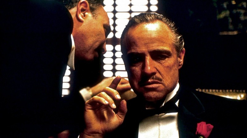 Create meme: don Corleone Smoking a cigar, meme of don Corleone , marlon brando don corleone