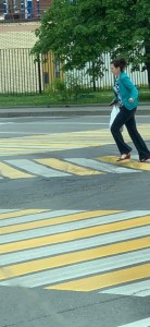 Create meme: photo of a pedestrian crossing for children, road marking photo, diagonal pedestrian crossing