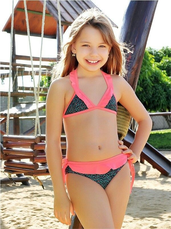 Create meme: swimsuit for girls, children's swimwear show, little models in swimsuits