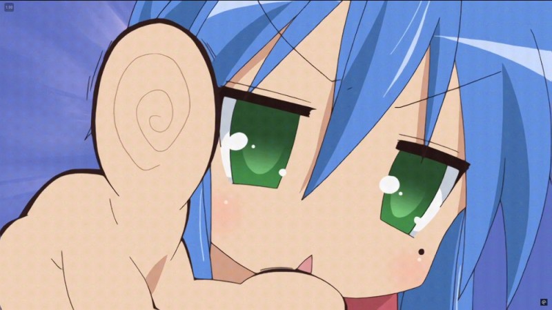 Create meme: konata Izumi, lucky star anime, anime 