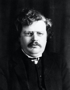 Create meme: Gilbert Chesterton, illustration