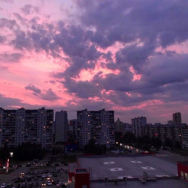 Create meme: beautiful sunset, urban sunset, The sky above