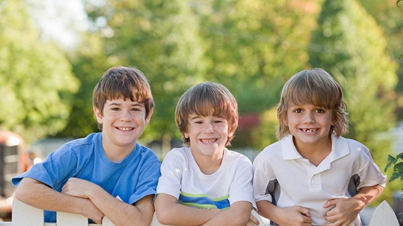 Create meme: Three boys are brothers, raising a 12-year-old boy, boy 