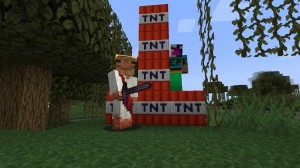 Создать мем: игра tnt run, tnt minecraft, мистер диоксид майнкрафт