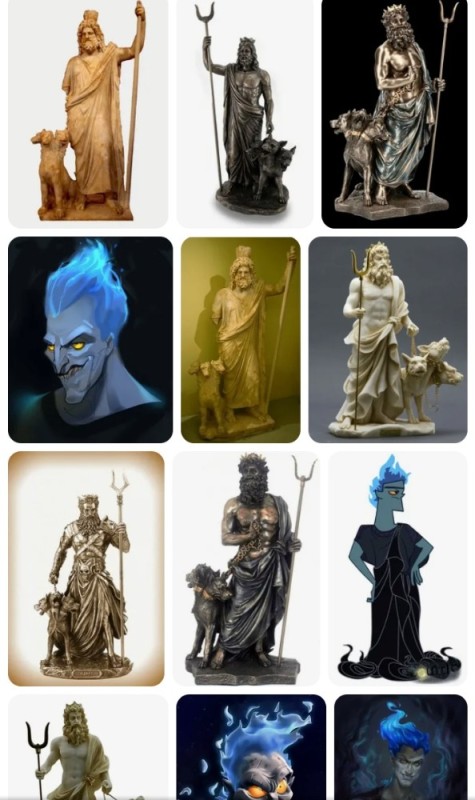 Create meme: Hades sculpture, Hades is the god of ancient greece, Hades Pluto is a god