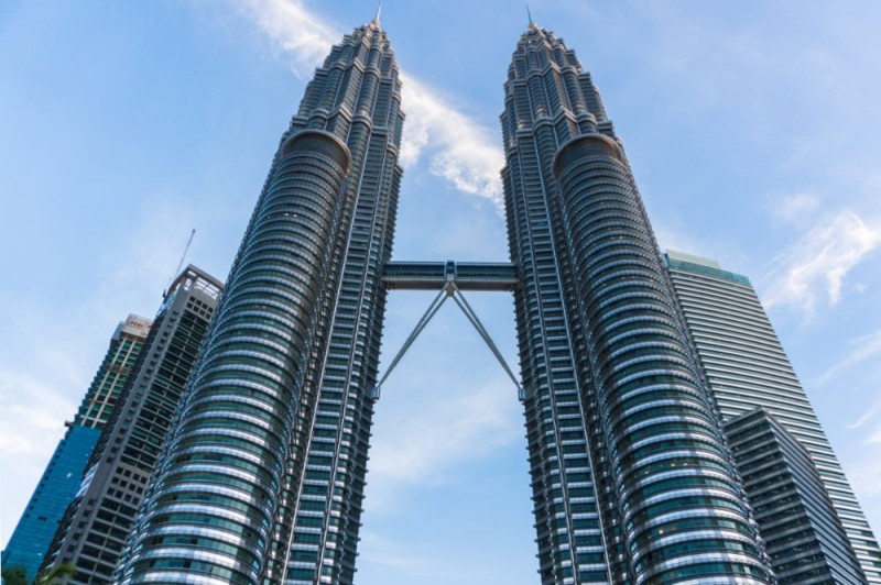 Create meme: The twin towers of Kuala Lumpur, Petronas Towers Kuala Lumpur, Petronas twin towers, Malaysia