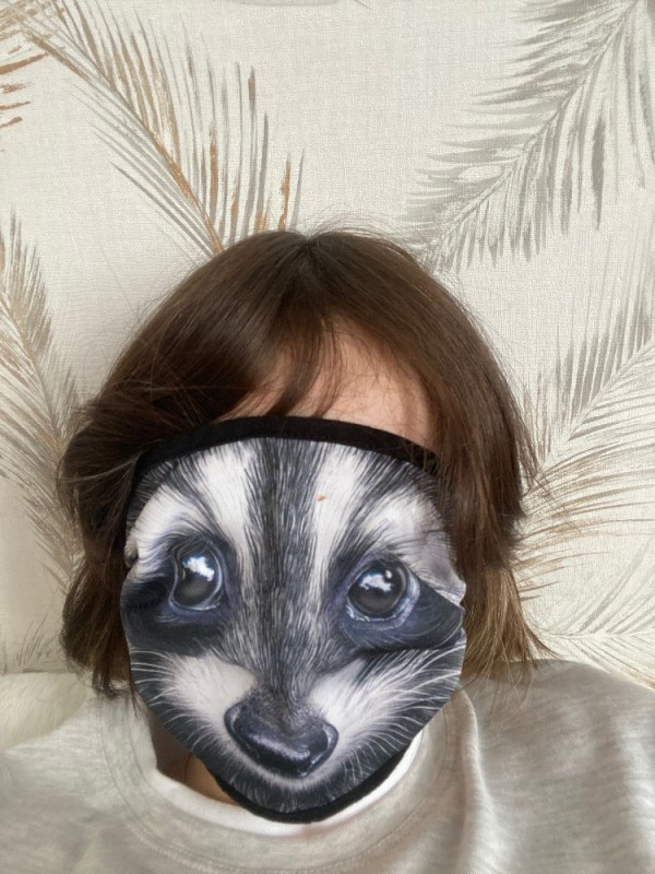 Create meme: raccoon mask, Seville raccoon mask, mask 