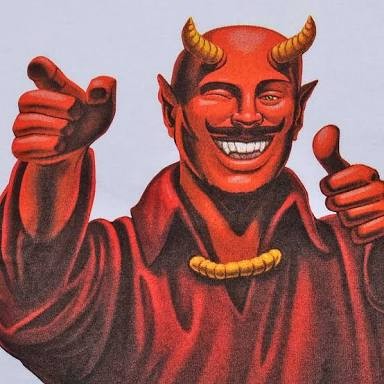 Create meme: The devil is smiling, the devil , Satan 